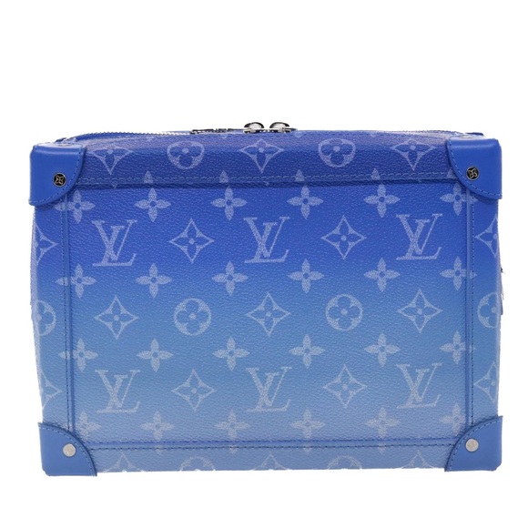 LOUIS VUITTON Monogram Clouds Soft Trunk Shoulder Bag Blue M45430 LV Auth 46350A - Picture 2 of 16